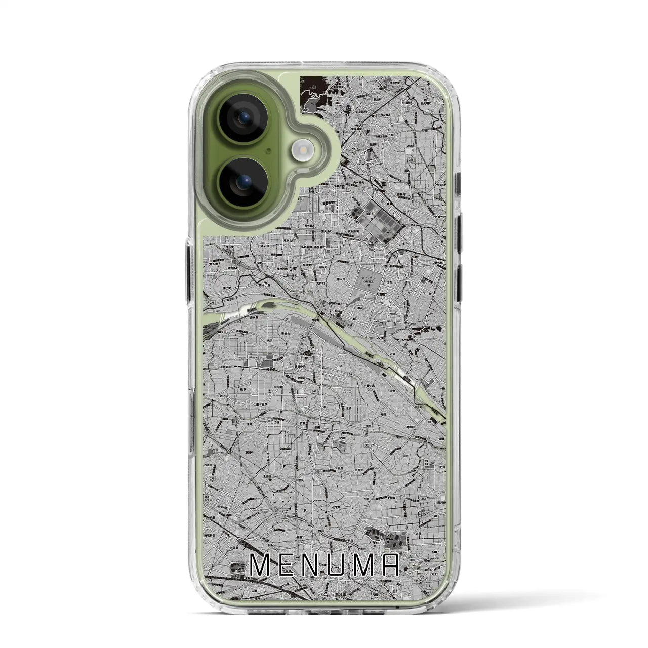 【妻沼(埼玉県)】地図柄iPhoneケース(MagSafeタイプ)