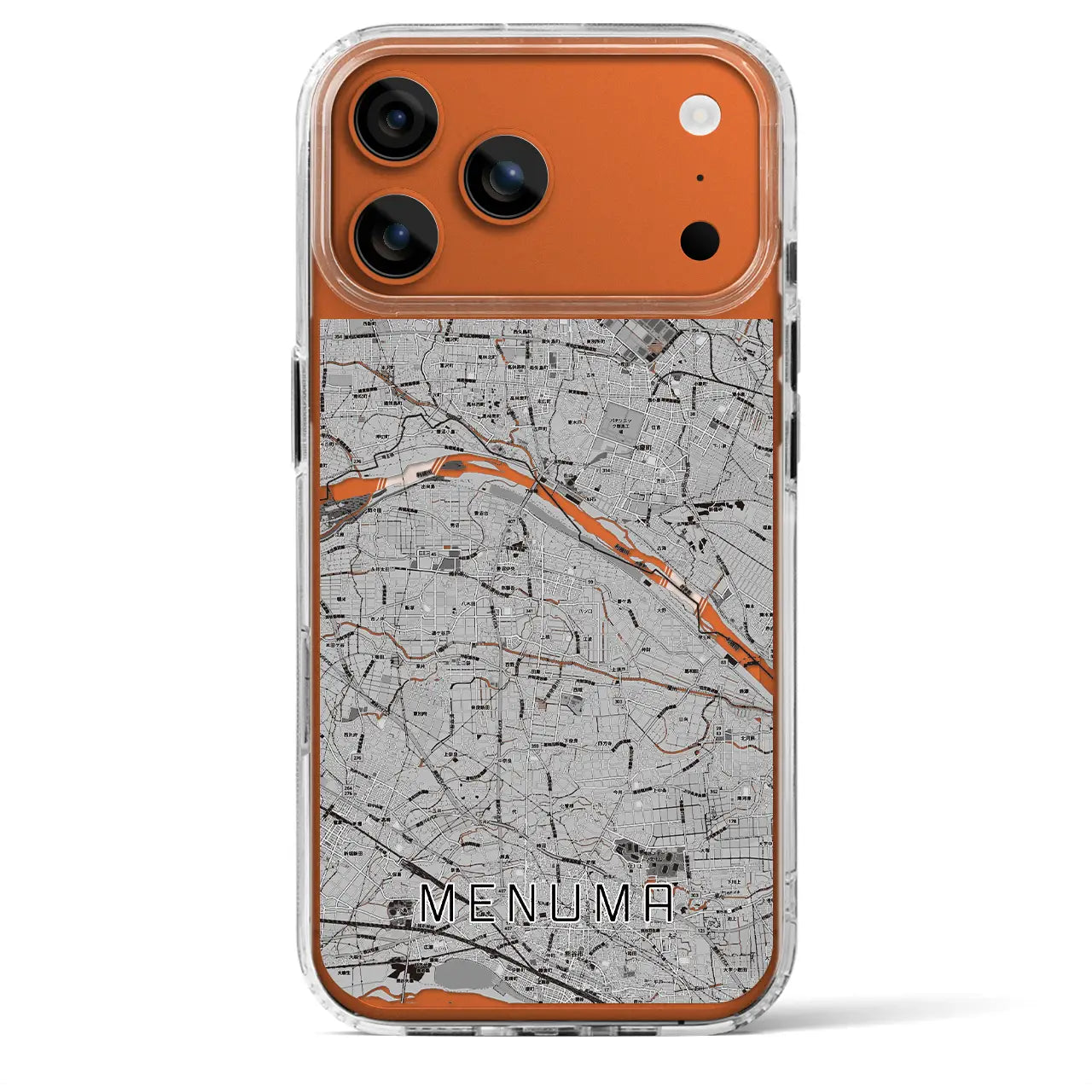 【妻沼(埼玉県)】地図柄iPhoneケース(MagSafeタイプ)