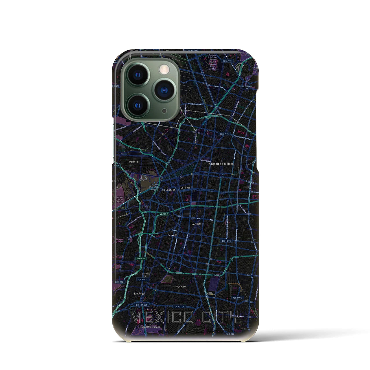 【メキシコシティ(メキシコ)】地図柄iPhoneケース(バックカバータイプ)