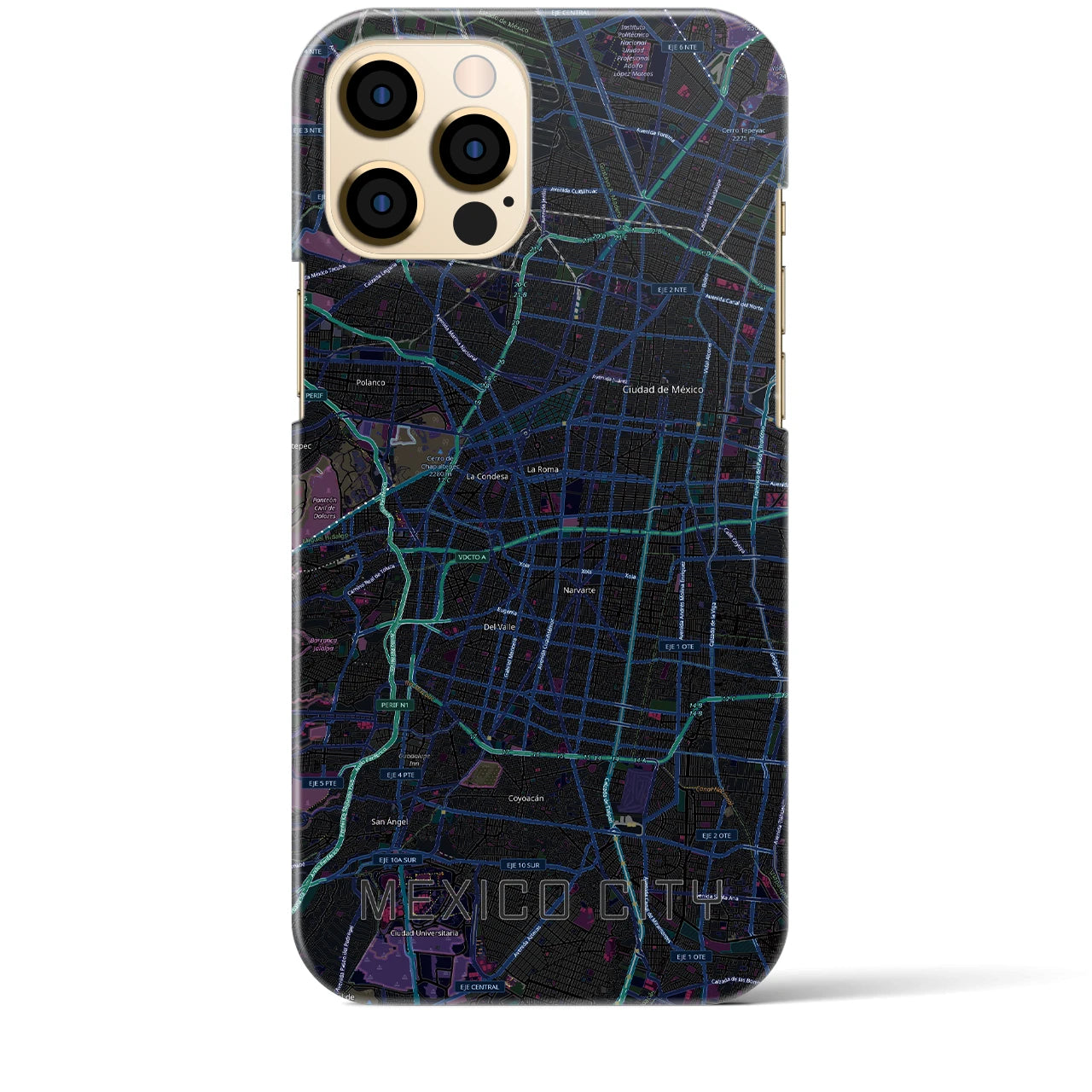 【メキシコシティ(メキシコ)】地図柄iPhoneケース(バックカバータイプ)