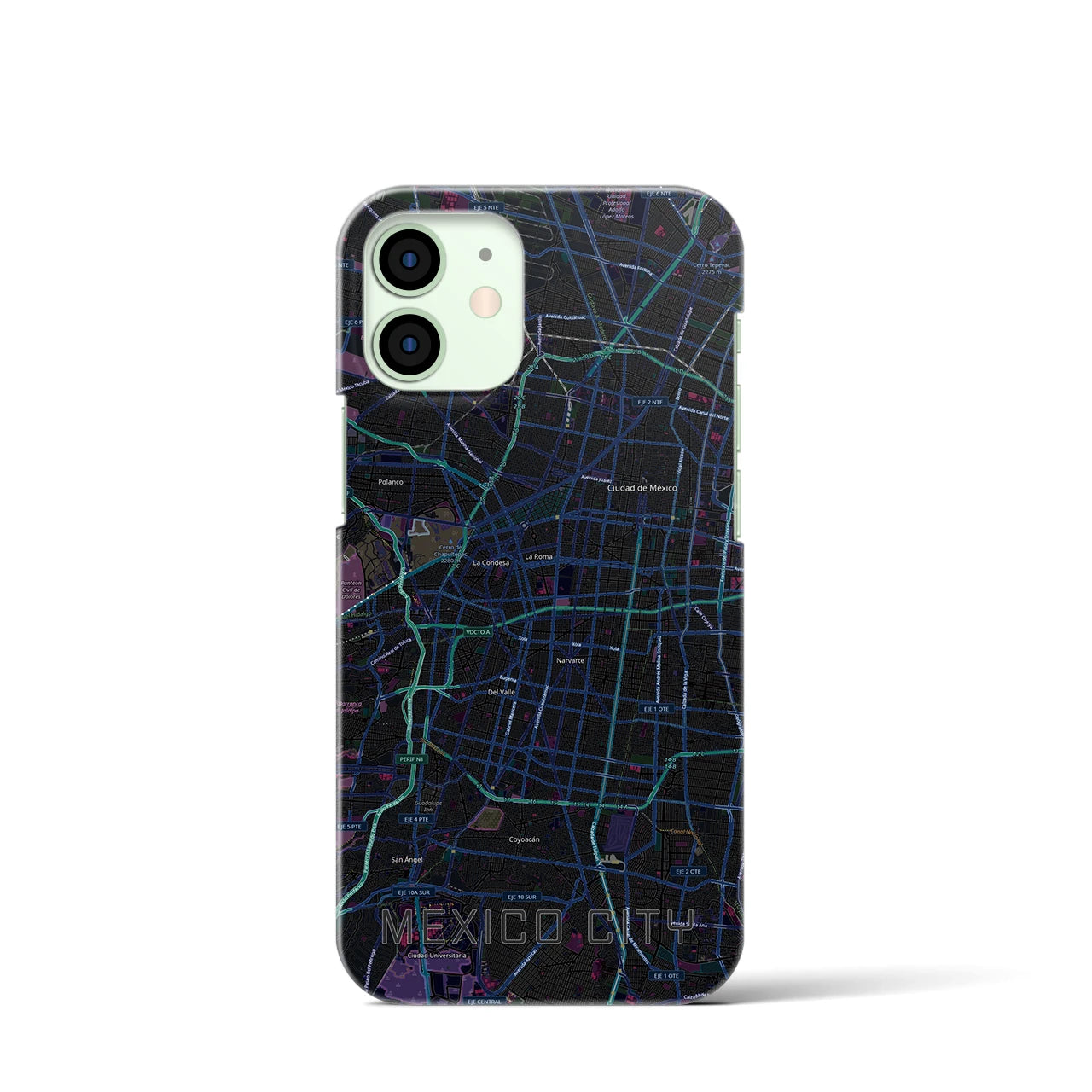 【メキシコシティ(メキシコ)】地図柄iPhoneケース(バックカバータイプ)