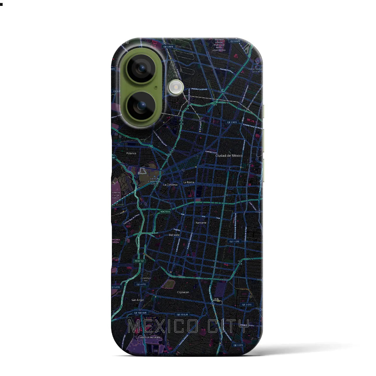 【メキシコシティ(メキシコ)】地図柄iPhoneケース(バックカバータイプ)