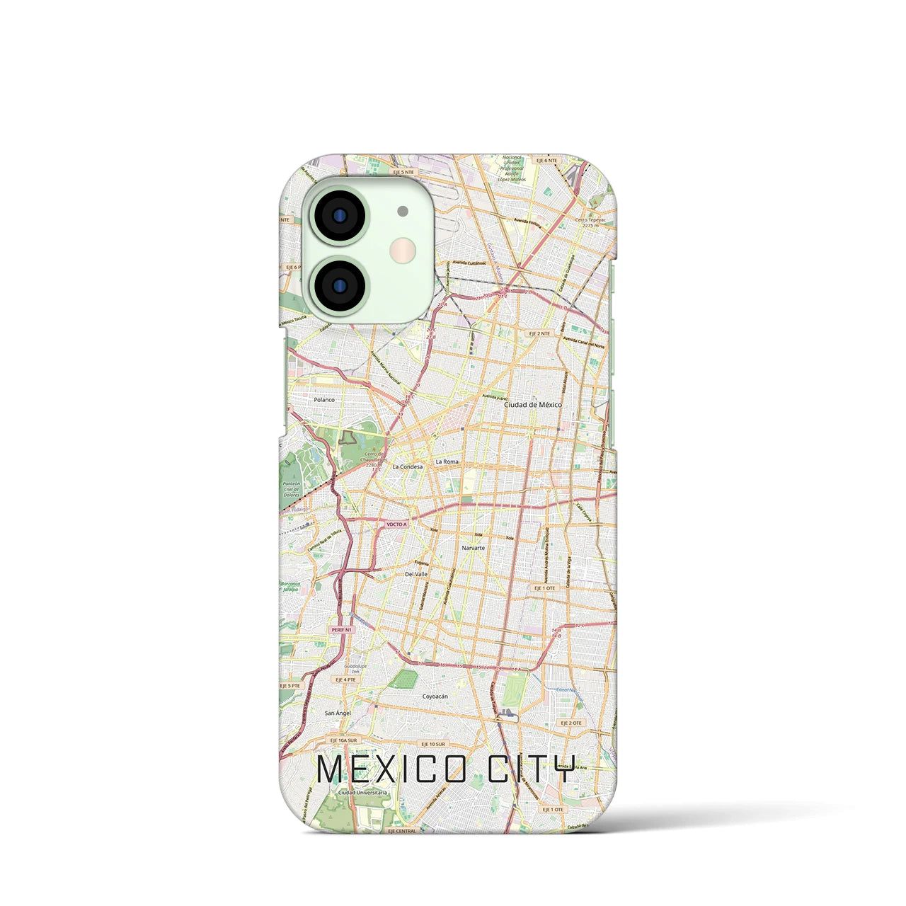 【メキシコシティ(メキシコ)】地図柄iPhoneケース(バックカバータイプ)