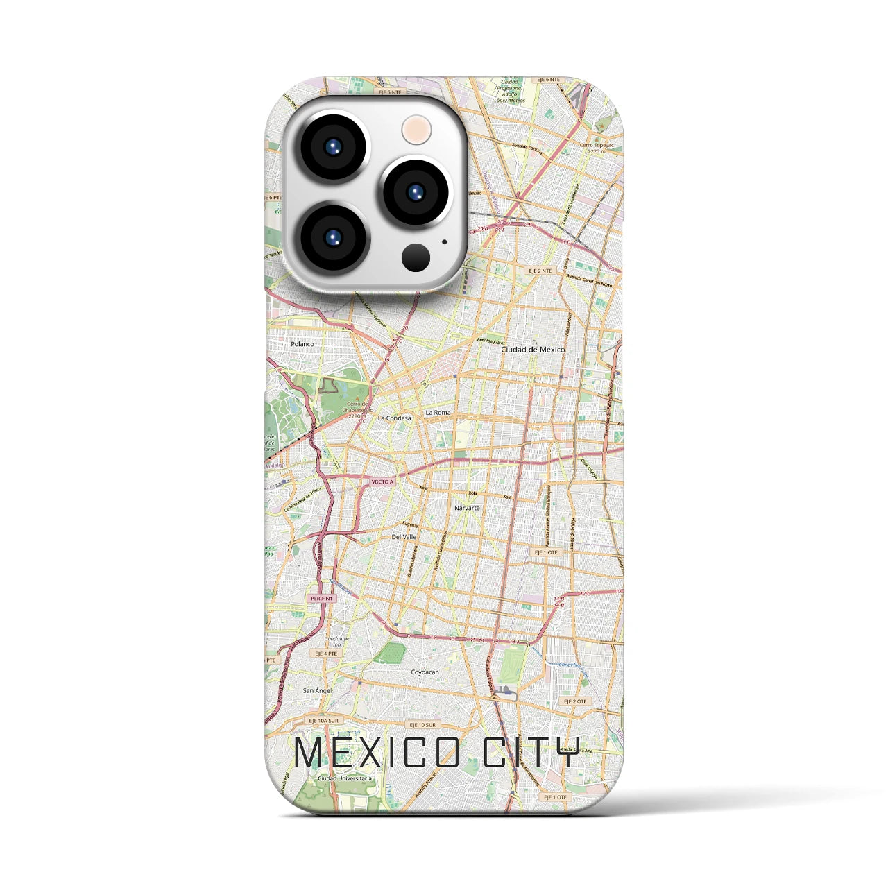 【メキシコシティ(メキシコ)】地図柄iPhoneケース(バックカバータイプ)