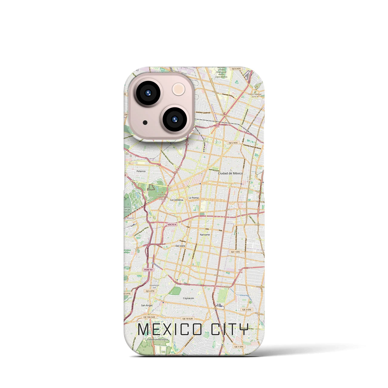 【メキシコシティ(メキシコ)】地図柄iPhoneケース(バックカバータイプ)