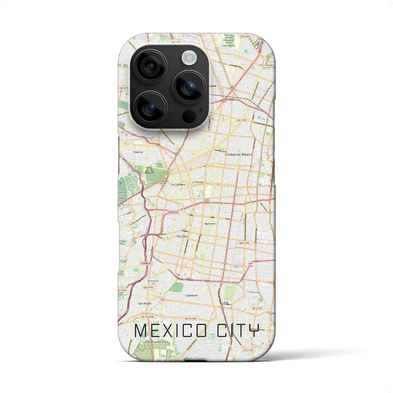 【メキシコシティ(メキシコ)】地図柄iPhoneケース(バックカバータイプ)
