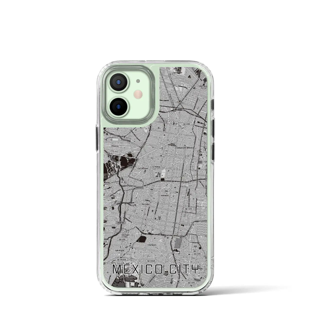 【メキシコシティ(メキシコ)】地図柄iPhoneケース(MagSafeタイプ)