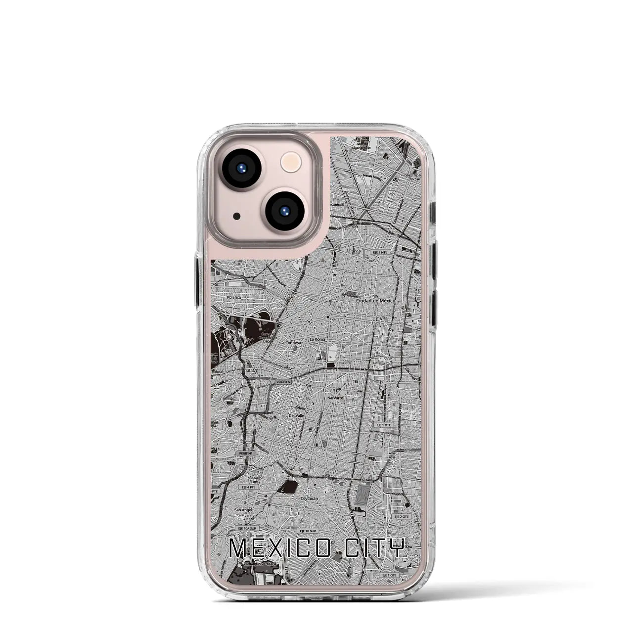 【メキシコシティ(メキシコ)】地図柄iPhoneケース(MagSafeタイプ)