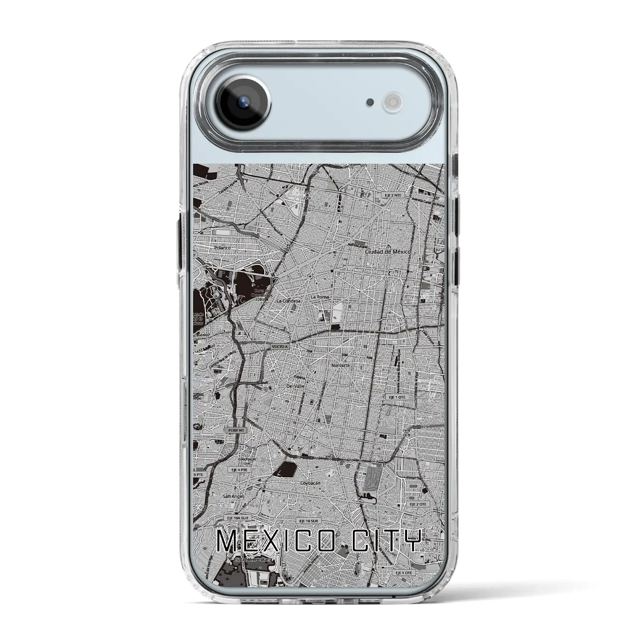 【メキシコシティ(メキシコ)】地図柄iPhoneケース(MagSafeタイプ)