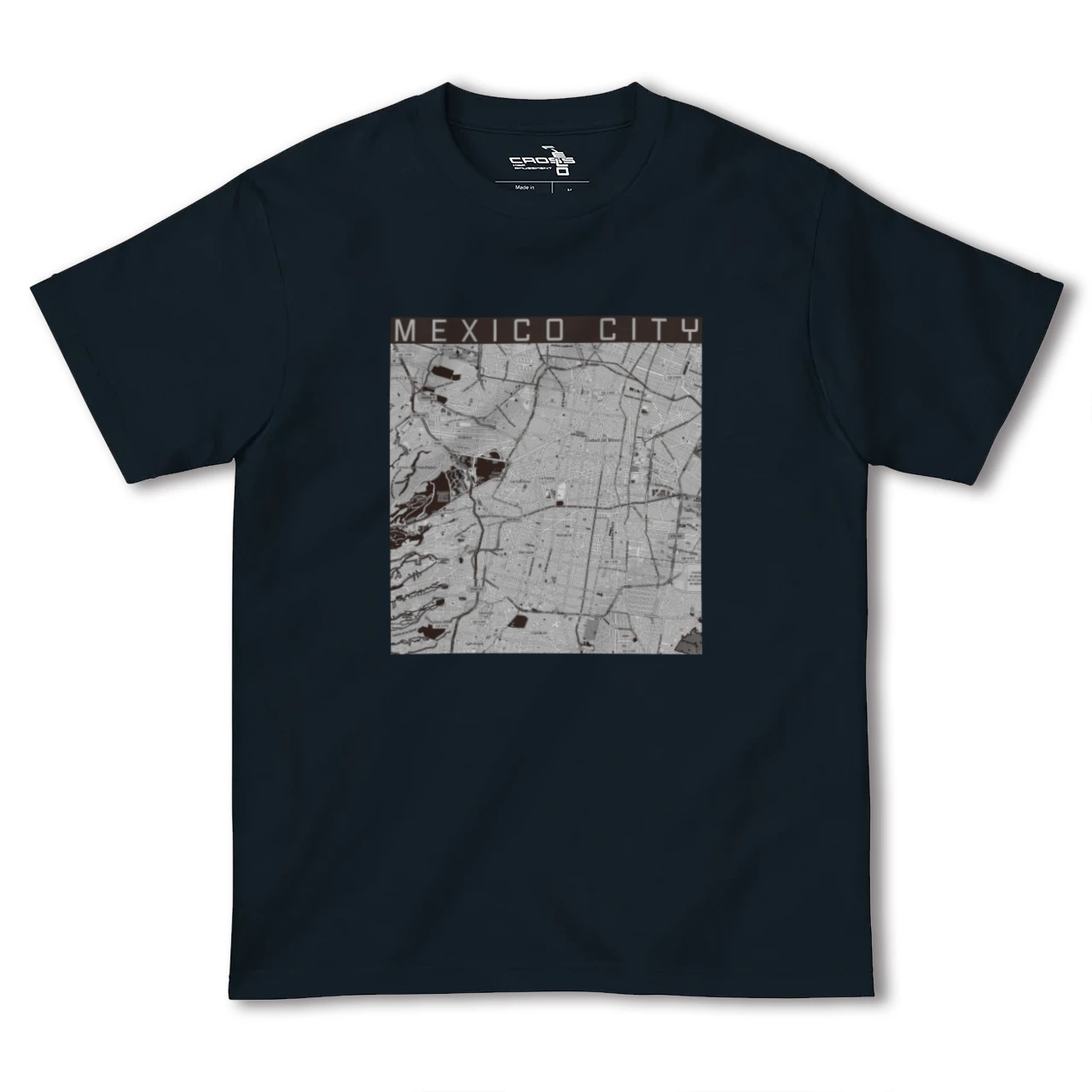 【メキシコシティ(メキシコ)】地図柄ヘビーウェイトTシャツ