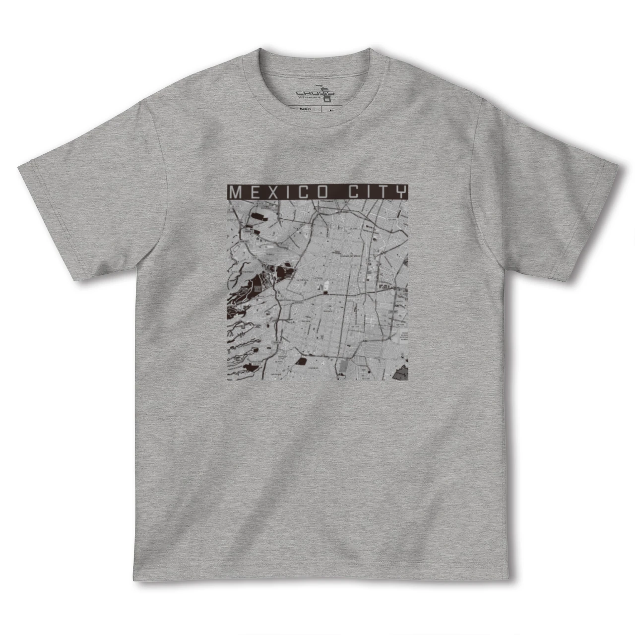 【メキシコシティ(メキシコ)】地図柄ヘビーウェイトTシャツ