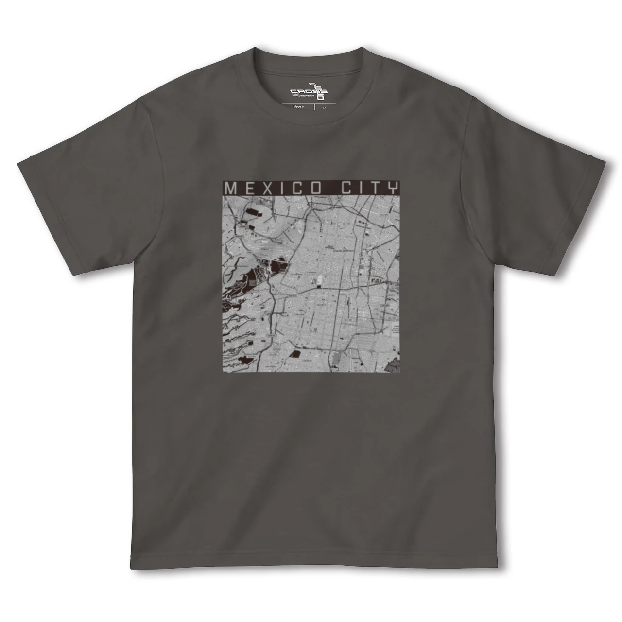 【メキシコシティ(メキシコ)】地図柄ヘビーウェイトTシャツ