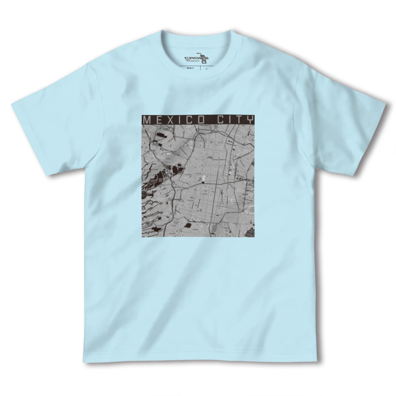 【メキシコシティ(メキシコ)】地図柄ヘビーウェイトTシャツ