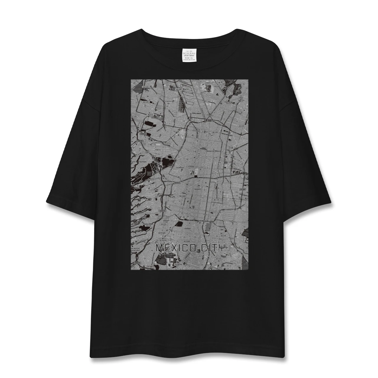 【メキシコシティ(メキシコ)】地図柄ビッグシルエットTシャツ