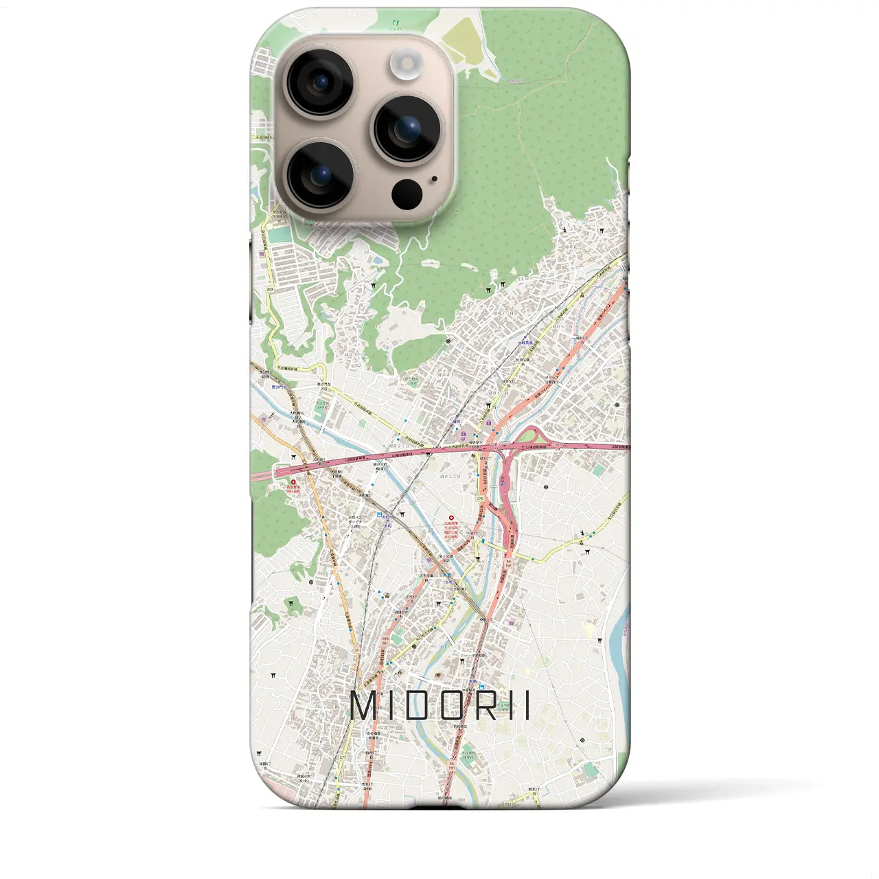 【緑井(広島県)】地図柄iPhoneケース(バックカバータイプ)