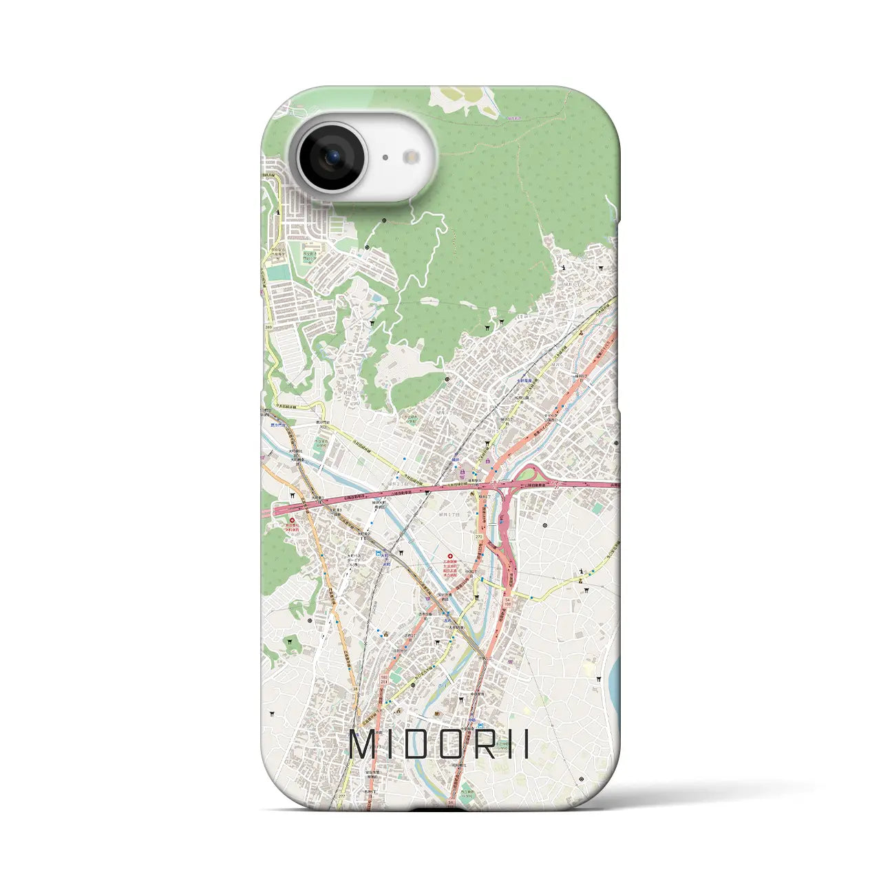 【緑井(広島県)】地図柄iPhoneケース(バックカバータイプ)
