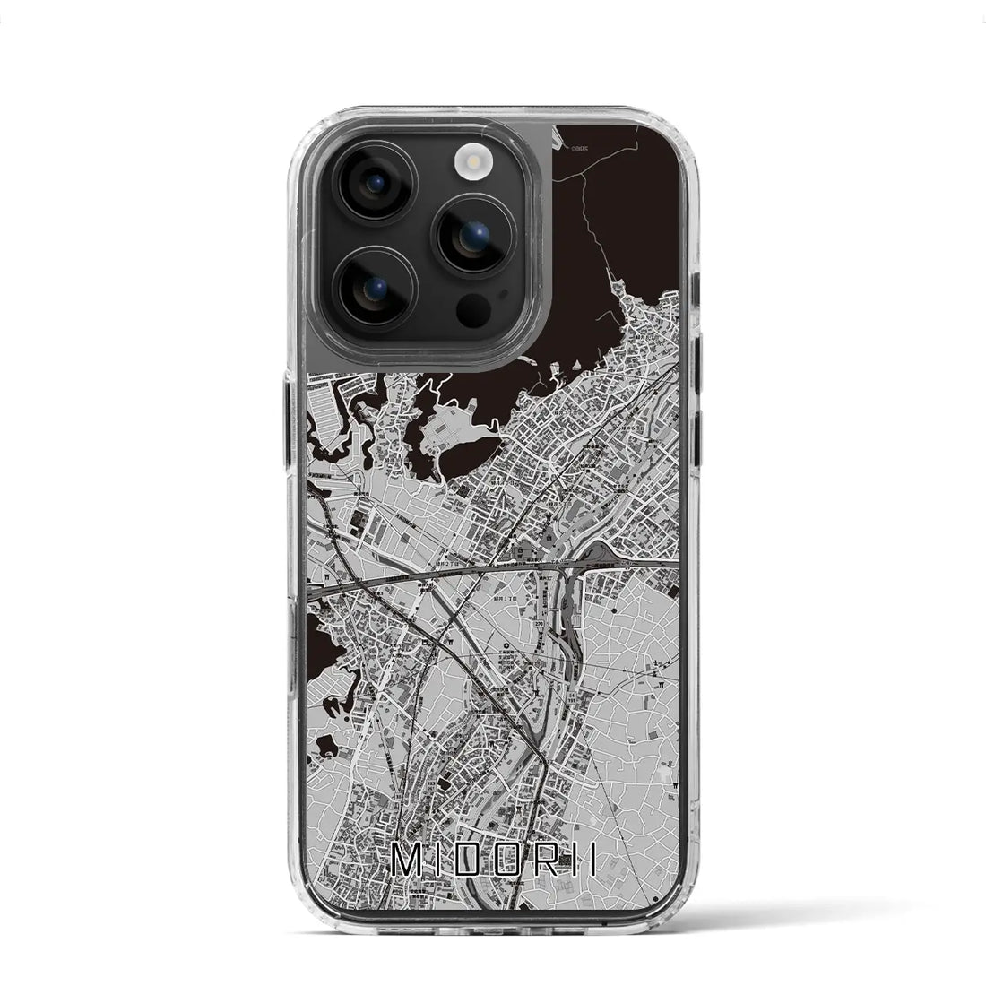 【緑井(広島県)】地図柄iPhoneケース(MagSafeタイプ)