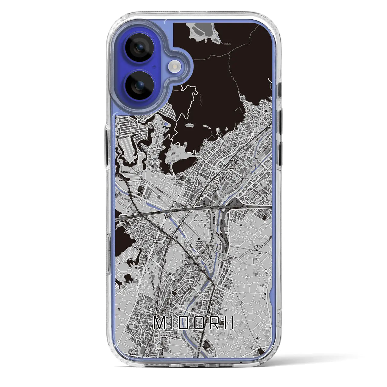 【緑井(広島県)】地図柄iPhoneケース(MagSafeタイプ)