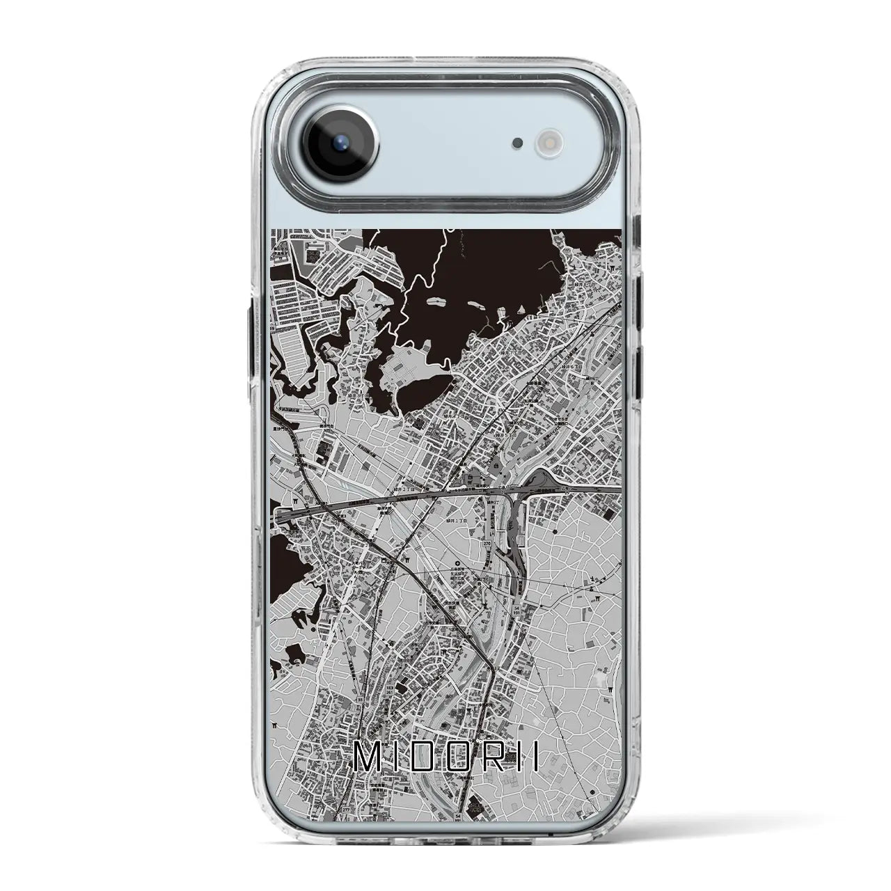 【緑井(広島県)】地図柄iPhoneケース(MagSafeタイプ)