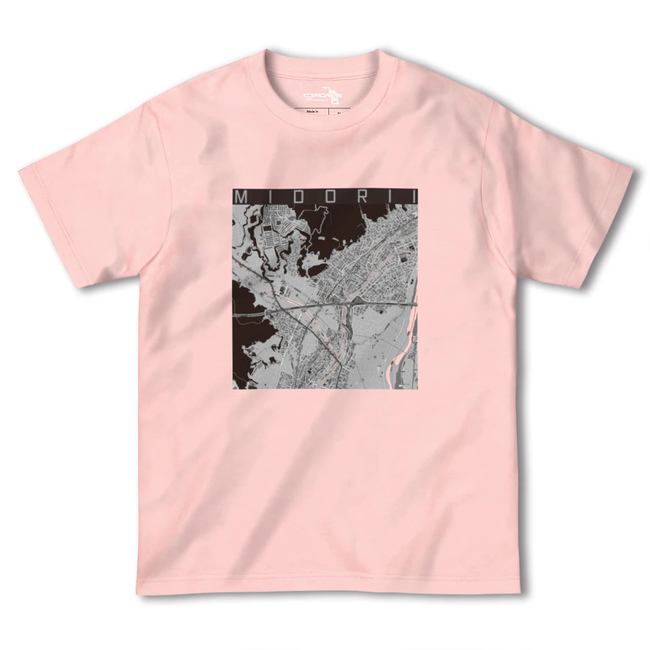 【緑井(広島県)】地図柄ヘビーウェイトTシャツ
