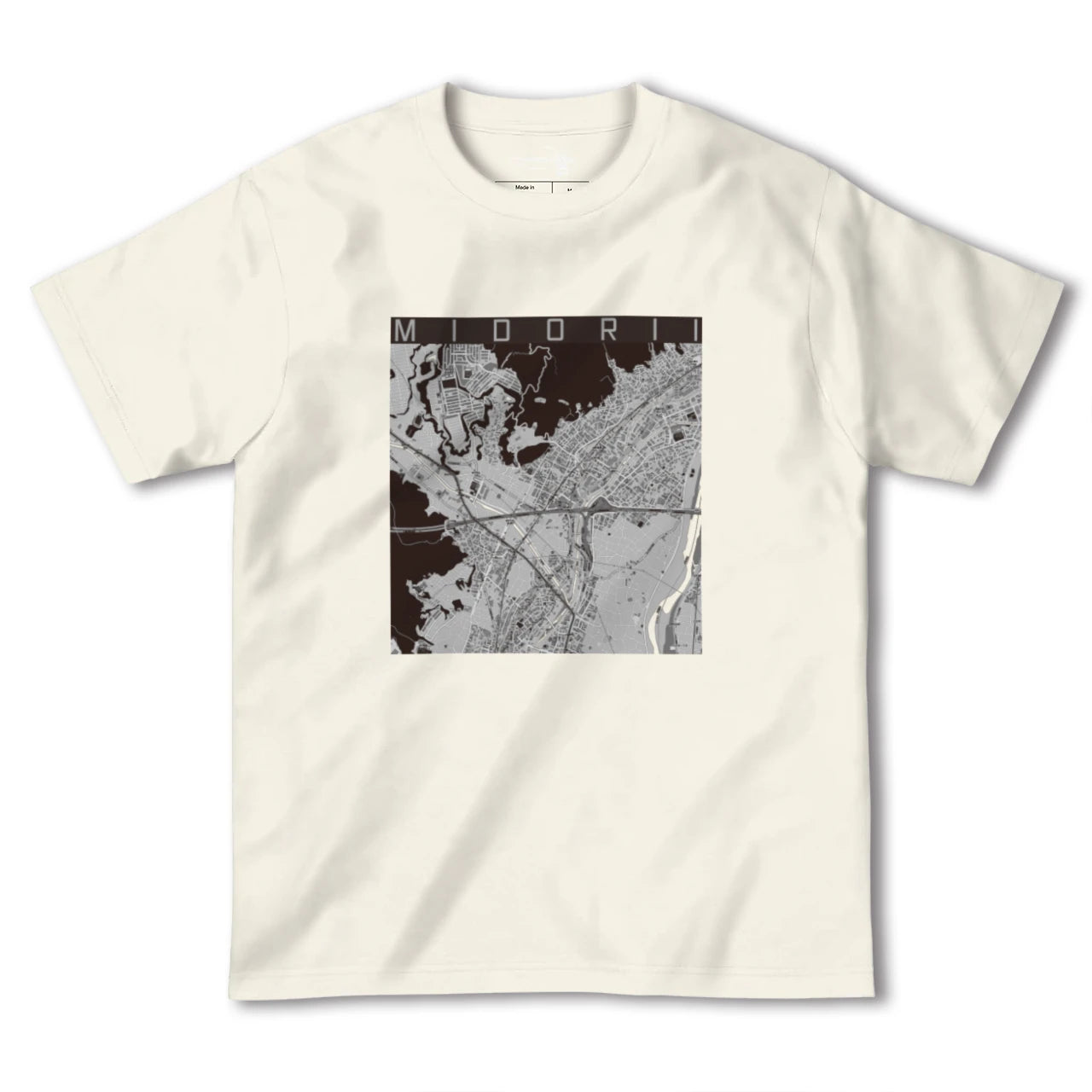 【緑井(広島県)】地図柄ヘビーウェイトTシャツ