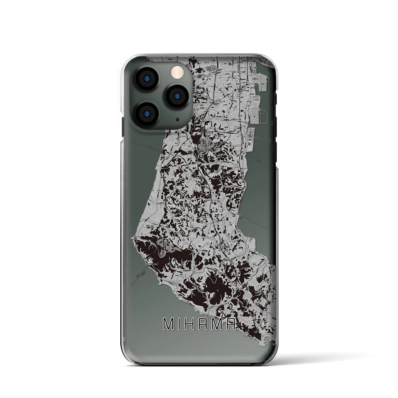 【美浜(愛知県)】地図柄iPhoneケース(クリアタイプ)