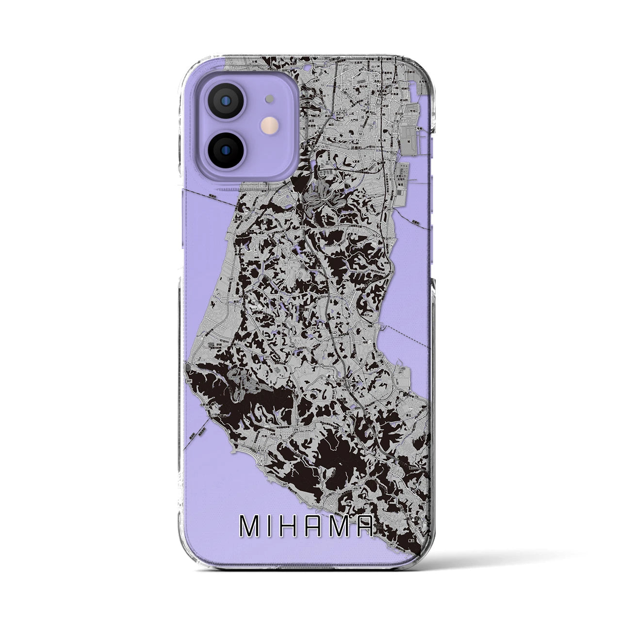 【美浜(愛知県)】地図柄iPhoneケース(クリアタイプ)