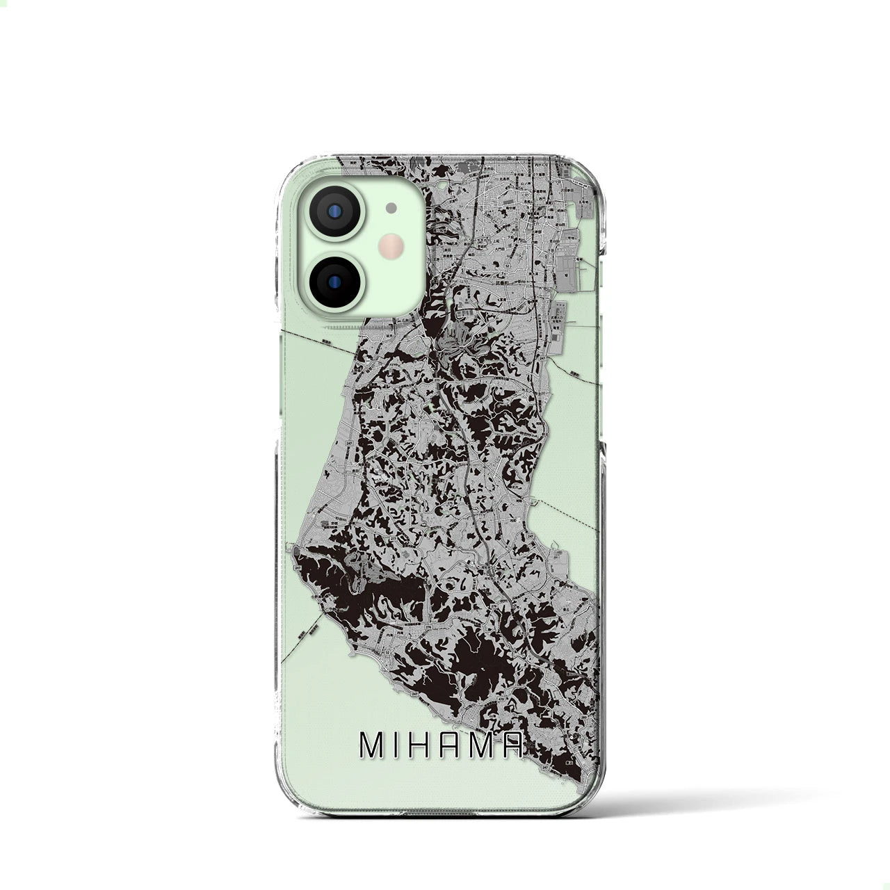 【美浜(愛知県)】地図柄iPhoneケース(クリアタイプ)