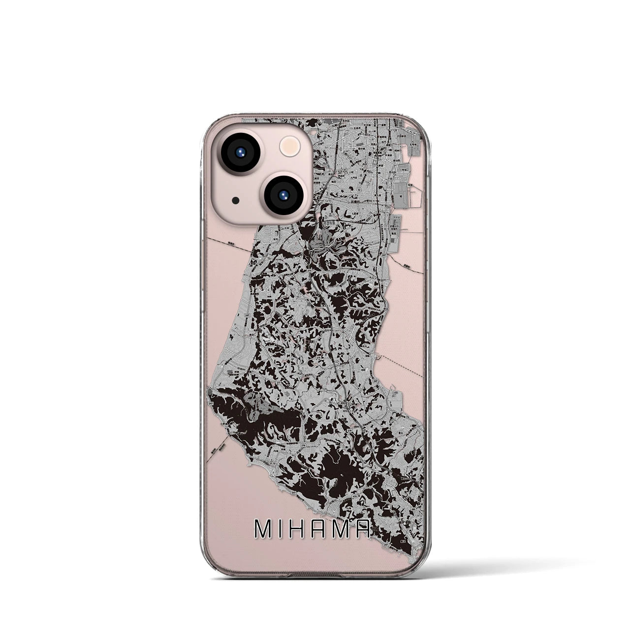 【美浜(愛知県)】地図柄iPhoneケース(クリアタイプ)