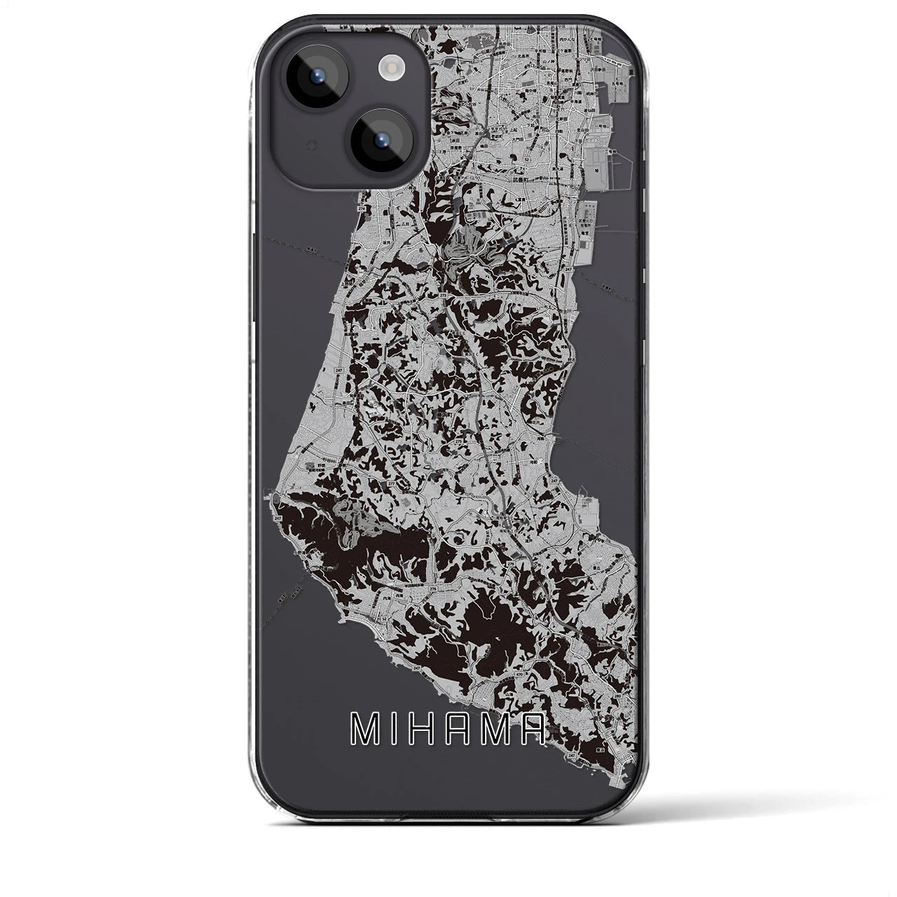 【美浜(愛知県)】地図柄iPhoneケース(クリアタイプ)