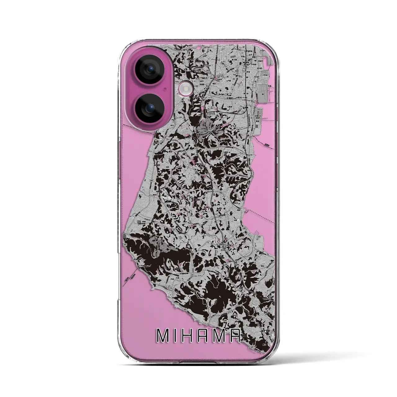 【美浜(愛知県)】地図柄iPhoneケース(クリアタイプ)