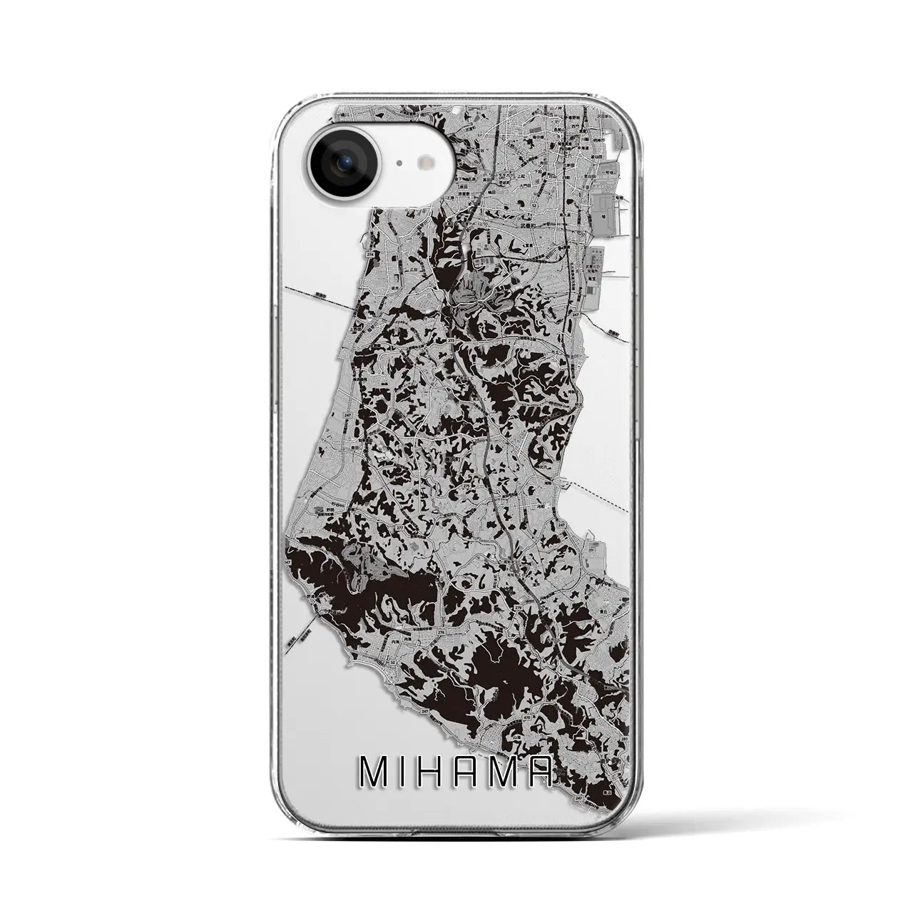 【美浜(愛知県)】地図柄iPhoneケース(クリアタイプ)