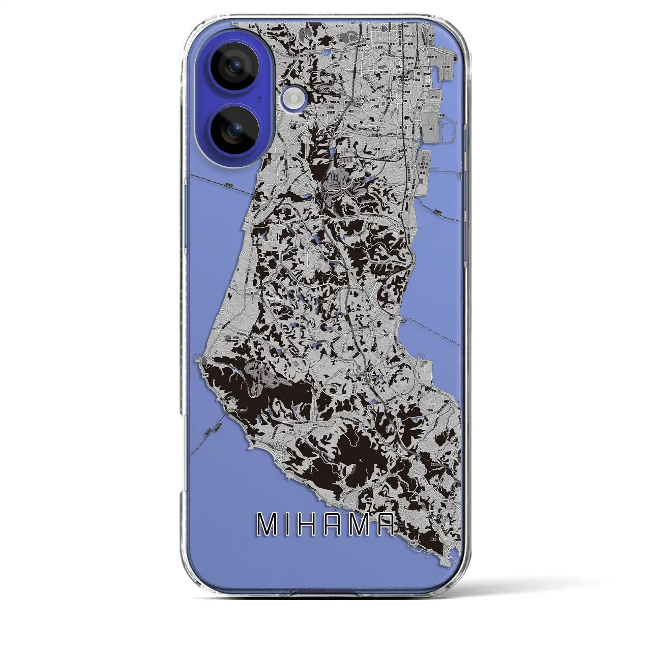 【美浜(愛知県)】地図柄iPhoneケース(クリアタイプ)