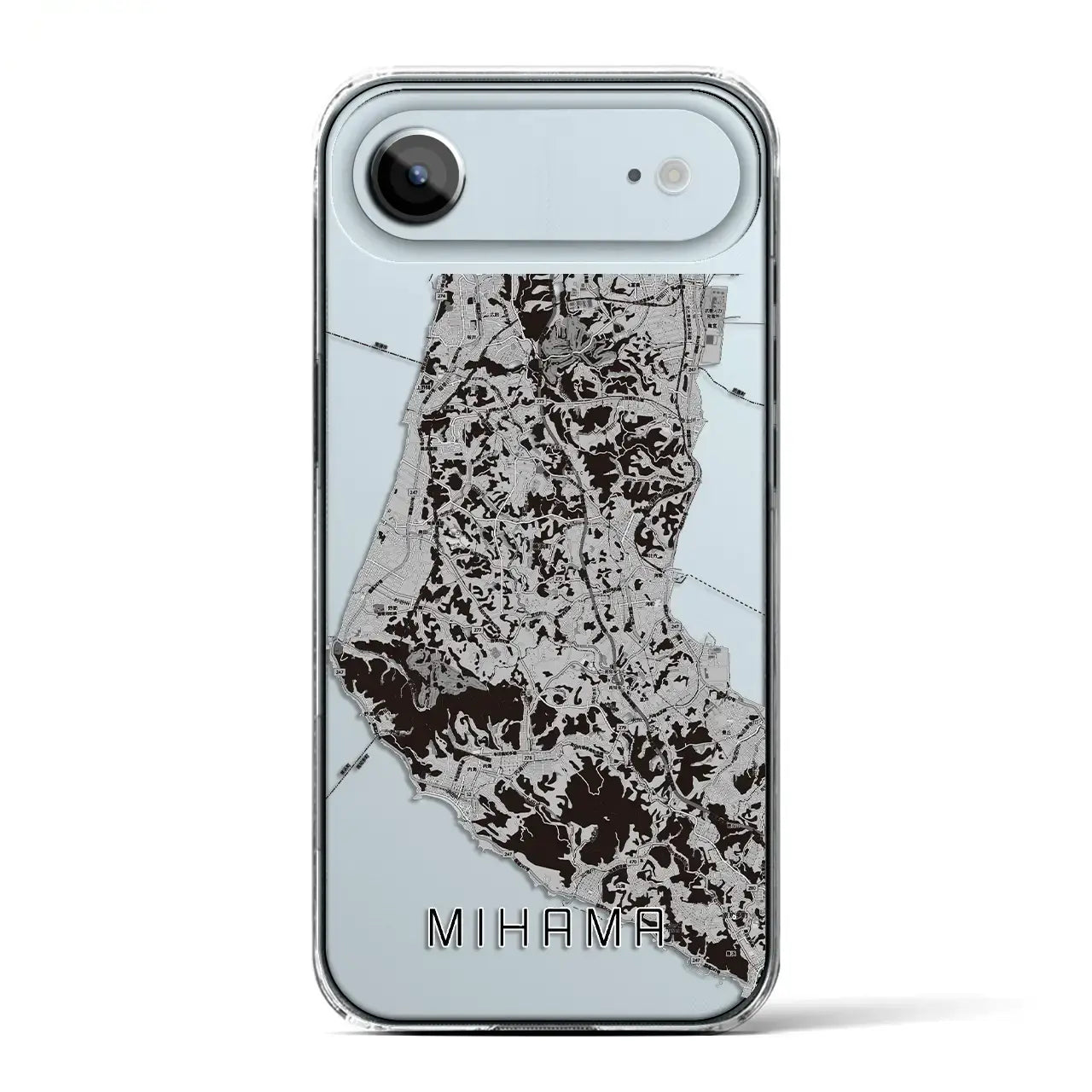 【美浜(愛知県)】地図柄iPhoneケース(クリアタイプ)