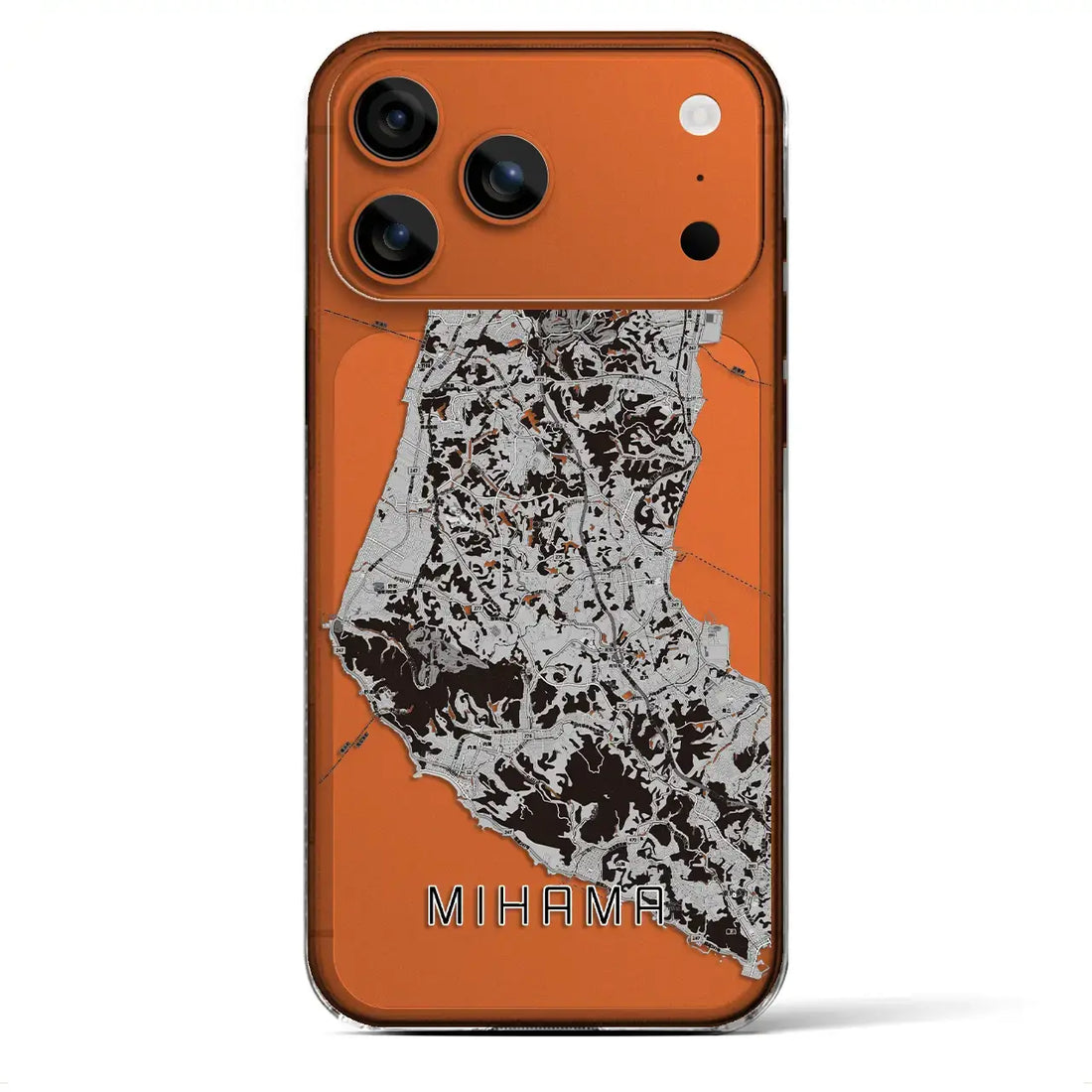 【美浜(愛知県)】地図柄iPhoneケース(クリアタイプ)