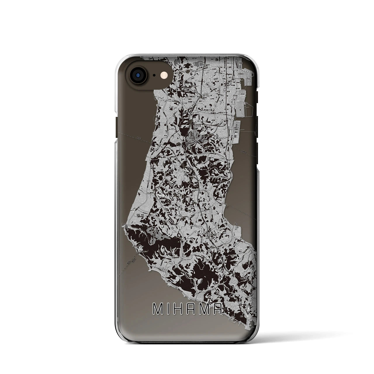 【美浜(愛知県)】地図柄iPhoneケース(クリアタイプ)