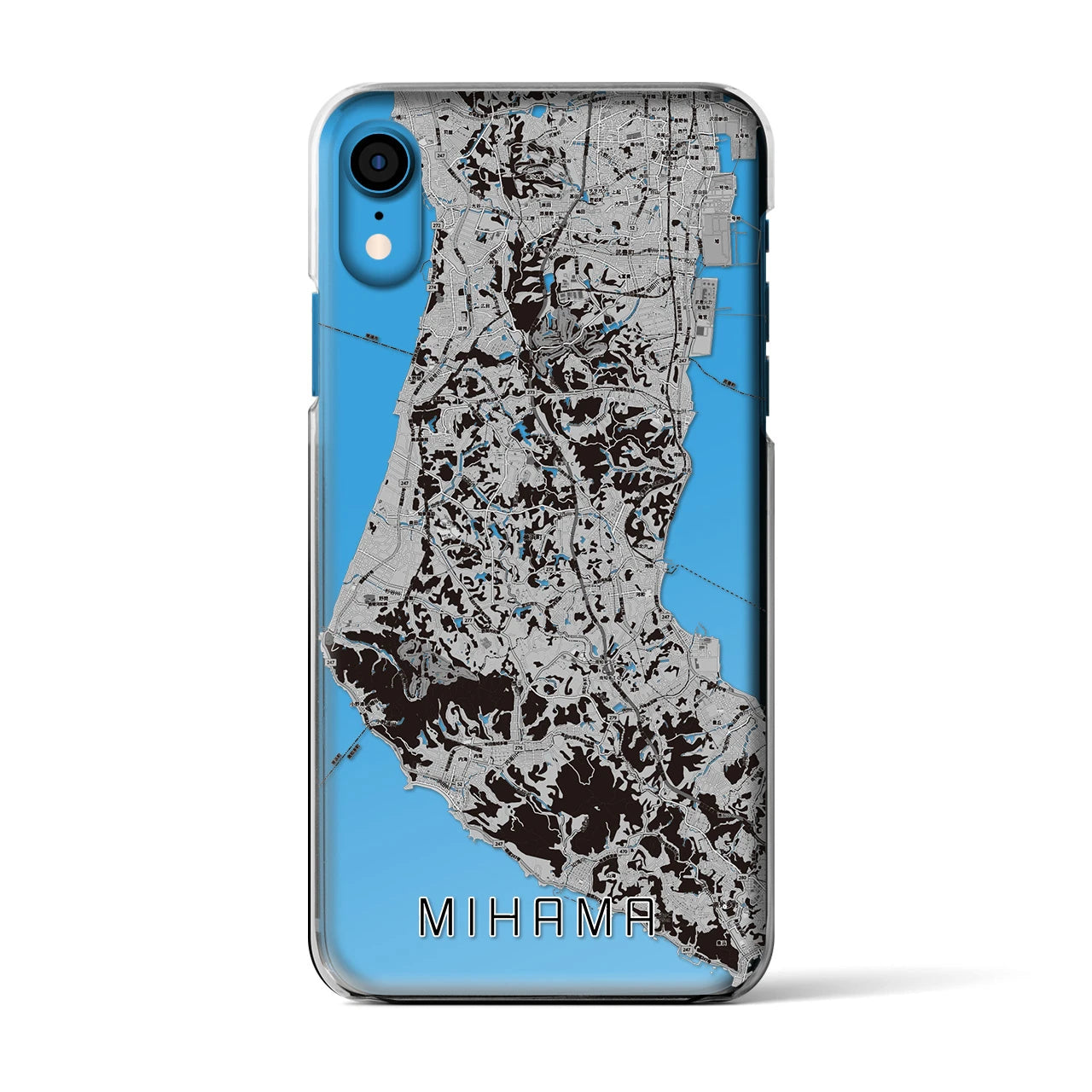 【美浜(愛知県)】地図柄iPhoneケース(クリアタイプ)