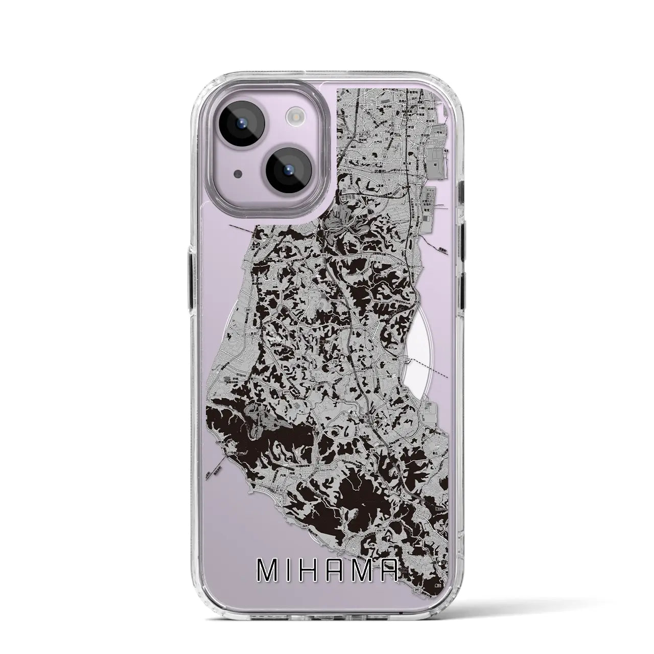 【美浜(愛知県)】地図柄iPhoneケース(MagSafeタイプ)