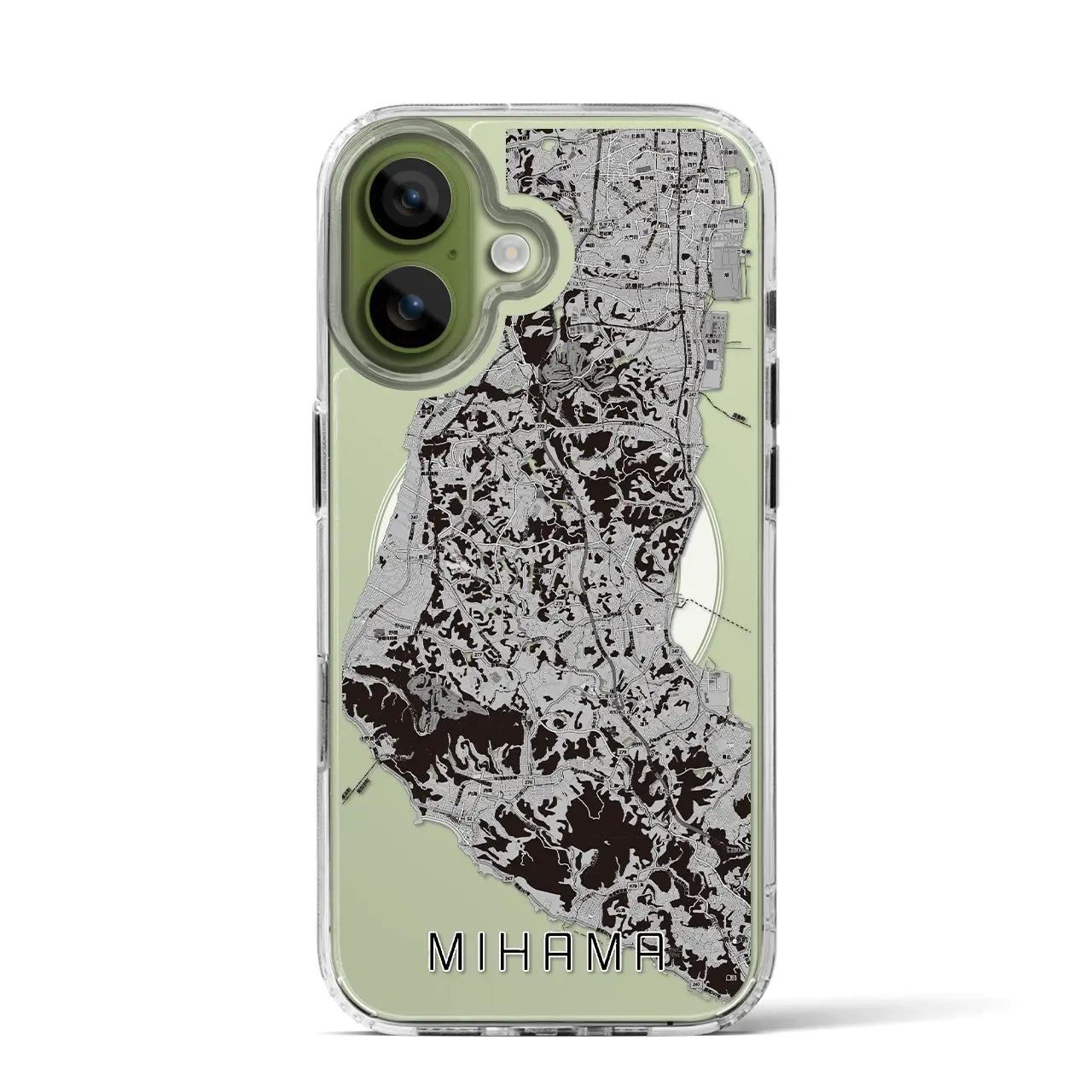 【美浜(愛知県)】地図柄iPhoneケース(MagSafeタイプ)