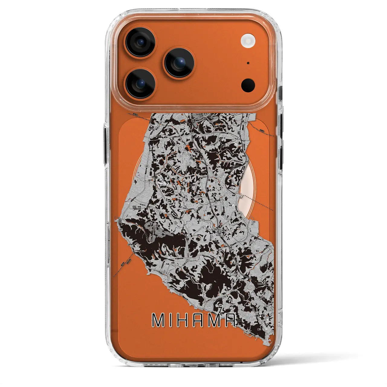 【美浜(愛知県)】地図柄iPhoneケース(MagSafeタイプ)