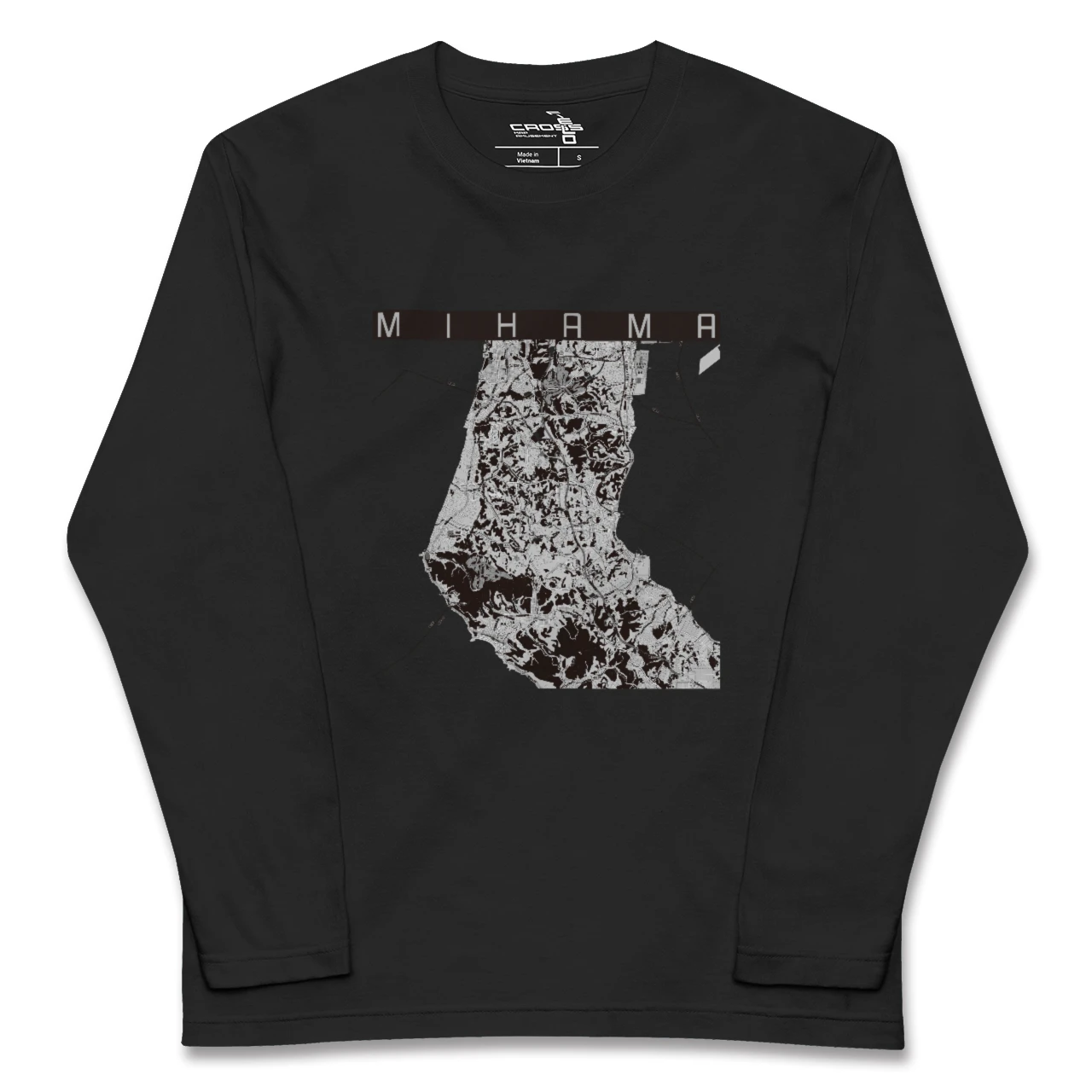 【美浜(愛知県)】地図柄ロングスリーブTシャツ