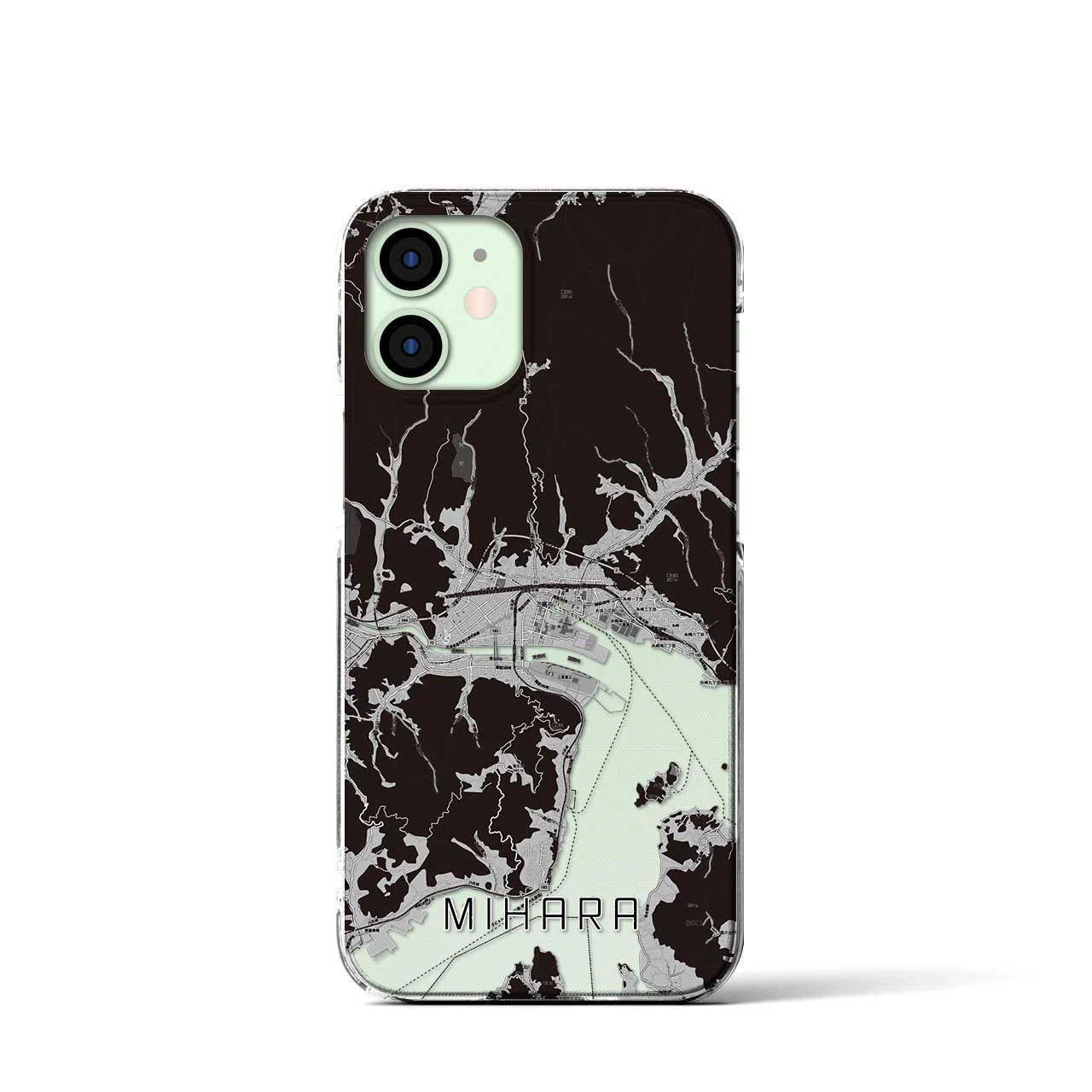 【三原(広島県)】地図柄iPhoneケース(クリアタイプ)