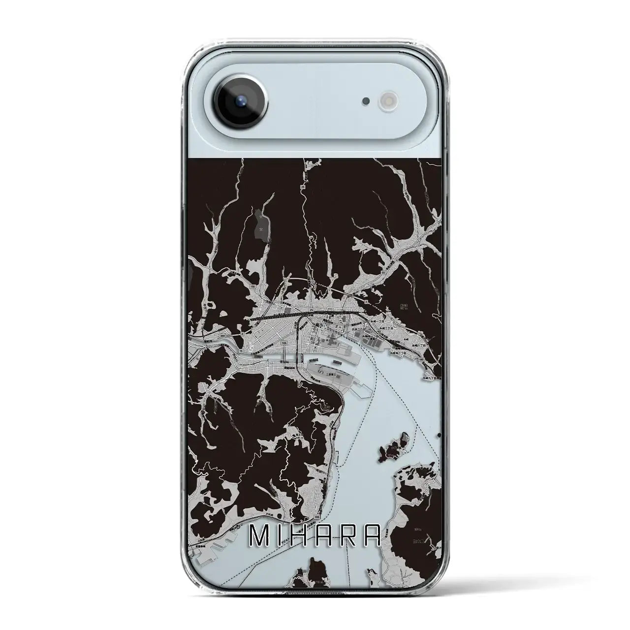 【三原(広島県)】地図柄iPhoneケース(クリアタイプ)