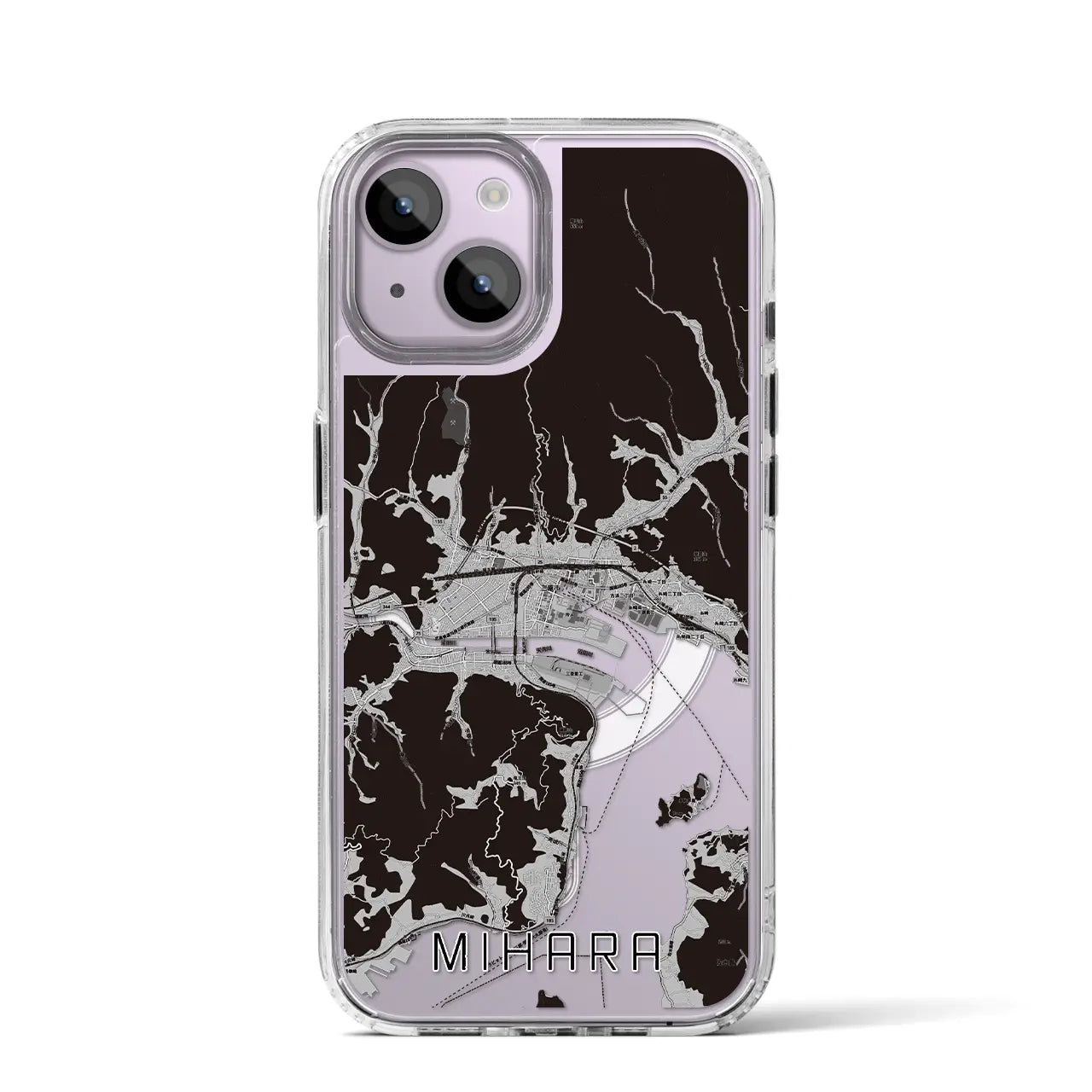 【三原(広島県)】地図柄iPhoneケース(MagSafeタイプ)