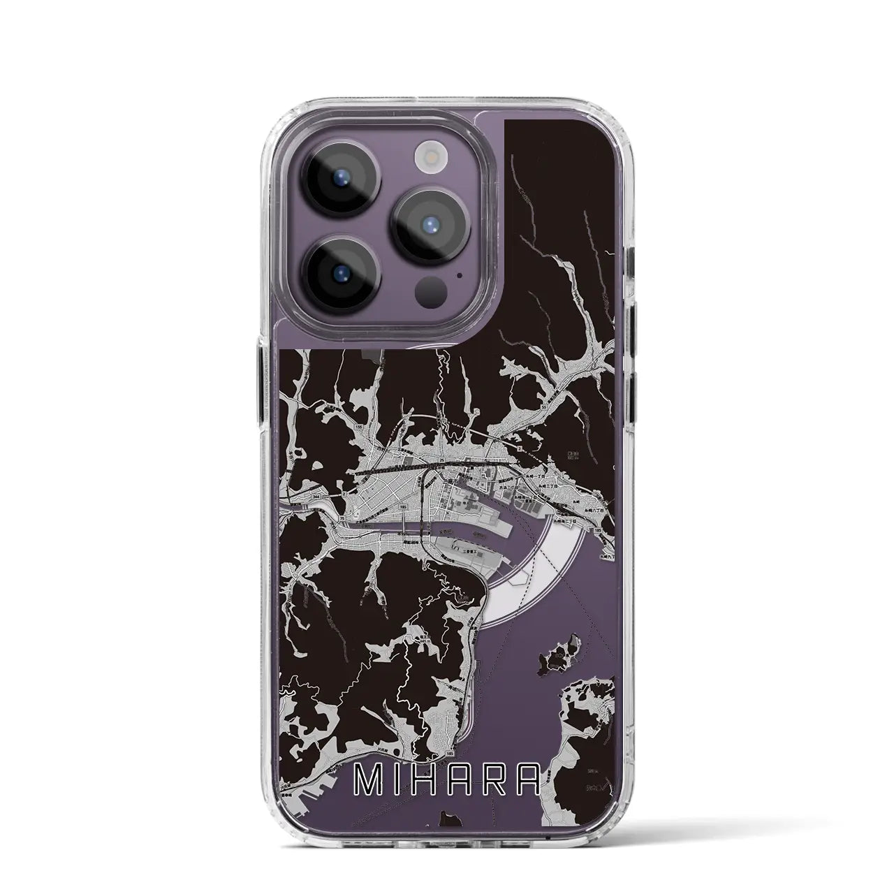 【三原(広島県)】地図柄iPhoneケース(MagSafeタイプ)