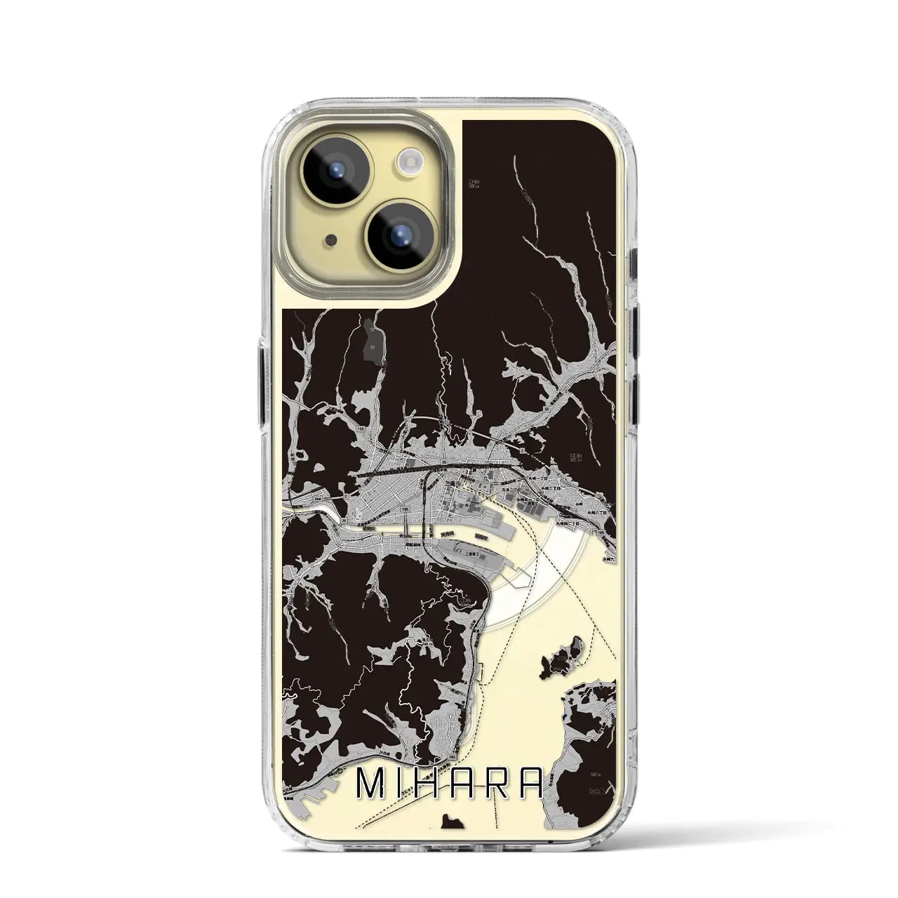 【三原(広島県)】地図柄iPhoneケース(MagSafeタイプ)