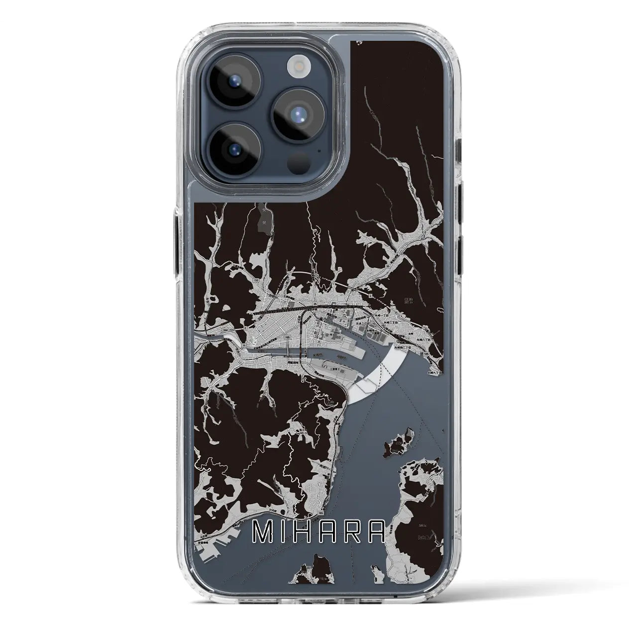 【三原(広島県)】地図柄iPhoneケース(MagSafeタイプ)