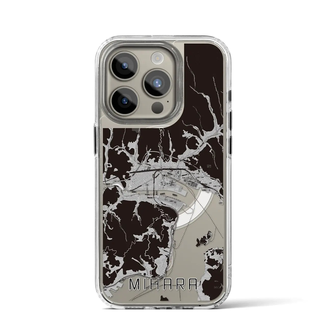 【三原(広島県)】地図柄iPhoneケース(MagSafeタイプ)