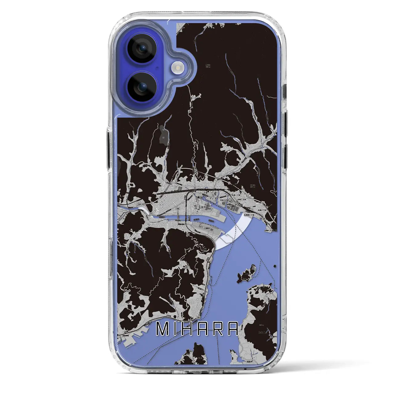 【三原(広島県)】地図柄iPhoneケース(MagSafeタイプ)