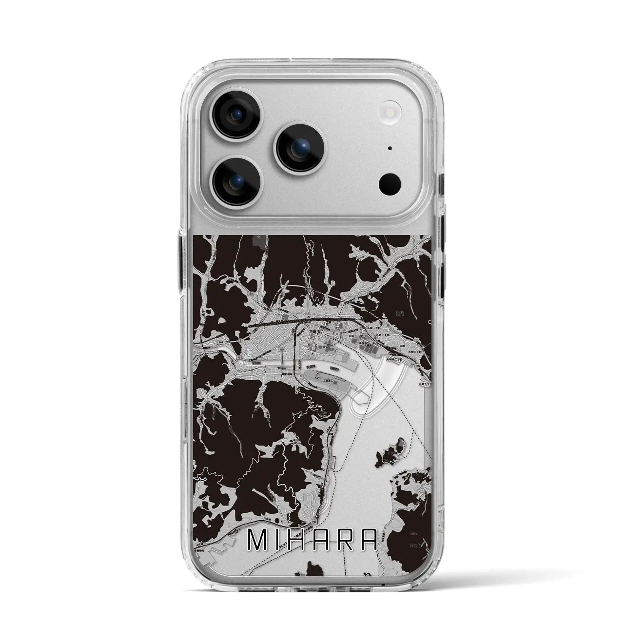 【三原(広島県)】地図柄iPhoneケース(MagSafeタイプ)